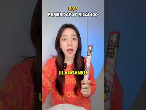 #pov : ren pamer dapet nilai 100. thumbnail