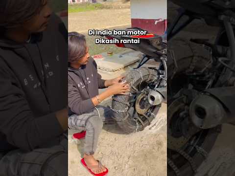 Ban pakai rantai #automobile #modifikasimotor #motoran #youtubeshorts thumbnail
