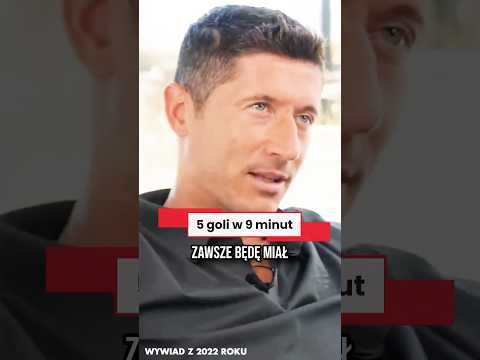 LEWANDOWSKI WSPOMINA 5 GOLI W 9 MINUT | WYWIAD Z 2022 ROKU #shorts thumbnail
