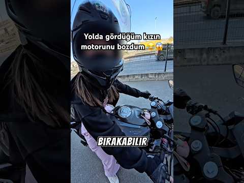 Yolda gördüğüm kızın motorunu bozdum ?? #reels #viral #keşfet #motovlog #fyp #shorts #tiktok thumbnail