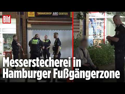 Lebensgefahr: Dönermesser verletzt Angreifer in Hamburger Fußgängerzone! thumbnail