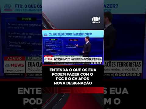 Entenda o que os EUA podem fazer com o PCC e o CV após nova designação #Shorts thumbnail