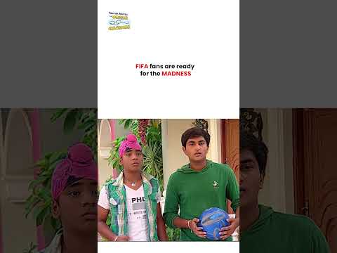 FIFA fans are ready for the madness ! #tmkoc #funny #jethalal #daya #shortsfeed thumbnail