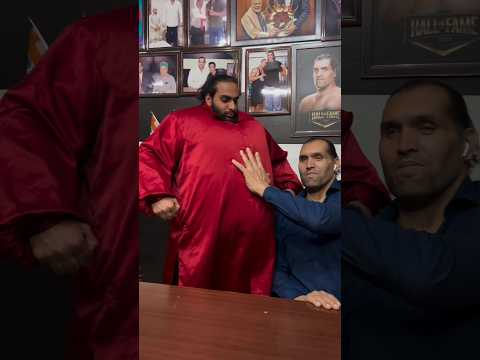 The great khali with Fat man #shortvideo #shorts thumbnail