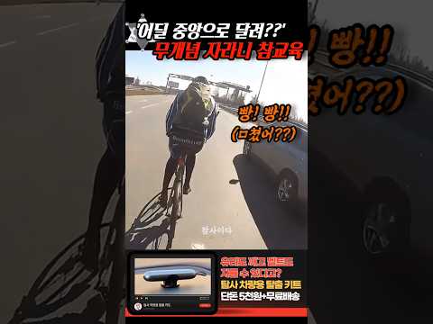'왜 중앙으로 달려??' 트럭커 형님의 무개념 자라니 참교육 thumbnail