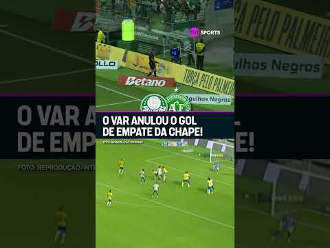 O GOL DA CHAPE ANULADO NO ÚLTIMO LANCE DEU O QUE FALAR! ❌❌ #shorts thumbnail