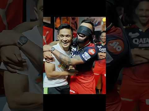 Virat's Blind-Fold Challenge 😂 thumbnail