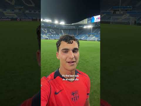 Congrats on your debut, Álvaro ? #shorts #fcbarcelona thumbnail