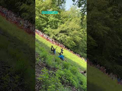 Infamous Cheese Hill Race Ends In Chaotic Fashion #cheese thumbnail