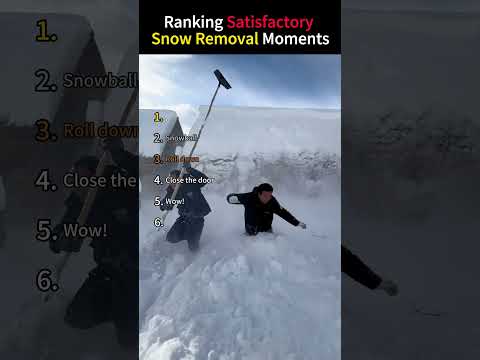 Ranking Satisfactory Snow Removal Moments #asmr #snow #funny #odlysatisfying #ice #satisfying #fyp thumbnail