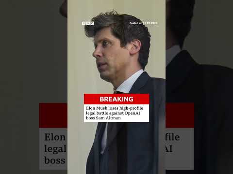 Jury tosses Elon Musk's lawsuit against OpenAI and its boss Sam Altman. #USNews #BBCNews thumbnail