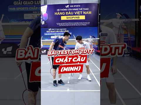 Thử thách chặt cầu cùng Dương Minh ??? #caulong #badminton #vnb #shortsvideo #shorts thumbnail