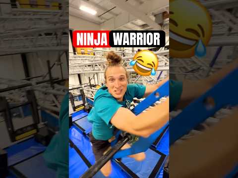 NINJA WARRIOR OBSTACLE GONE WRONG 😂 thumbnail