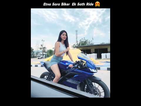 Etna Sara Biker Ek Sath 😍 Crazy Reaction 🔥 Crazy Police Without Helmet Chalan Kato | Super Bike thumbnail