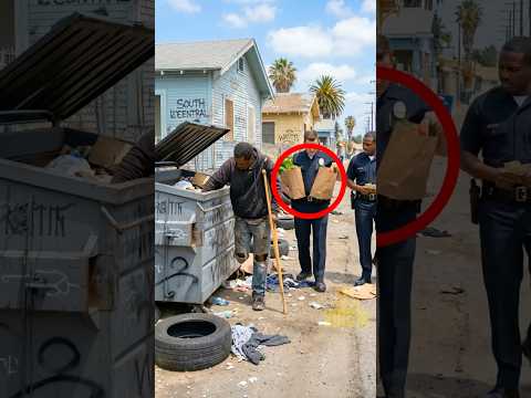 Officers Drop Off Food And Diapers For Woman In Tent #shorts #kindness thumbnail