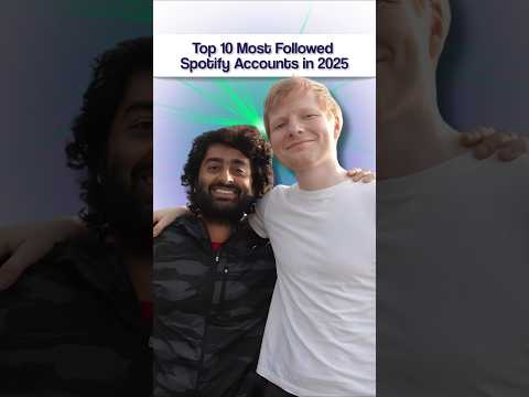 Top 10 Most Followed Spotify Accounts in 2025 ?? #Shorts thumbnail