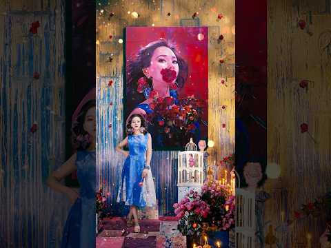 Roses never explain their thorns, just as stars never defend their radiance #painting #art thumbnail