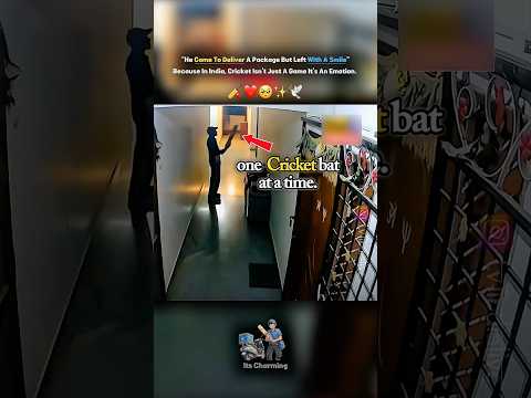 He Came To Deliver A Package But — Left Smiling Because Cricket Is More Than A Game In India ?❤️ thumbnail