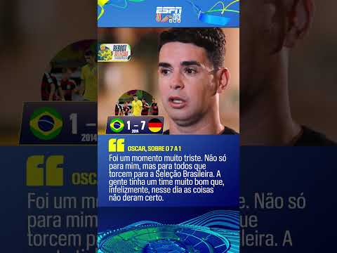 OSCAR RELEMBROU A GOLEADA NA SEMIFINAL DA COPA DO MUNDO DE 2014 #shorts thumbnail