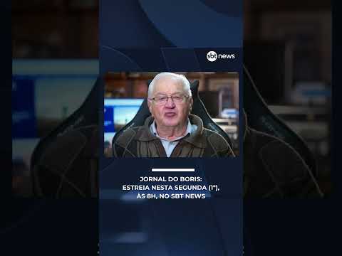 Jornal do Boris: Estreia nesta segunda (1), às 8h, no SBT News | #SBTNews thumbnail