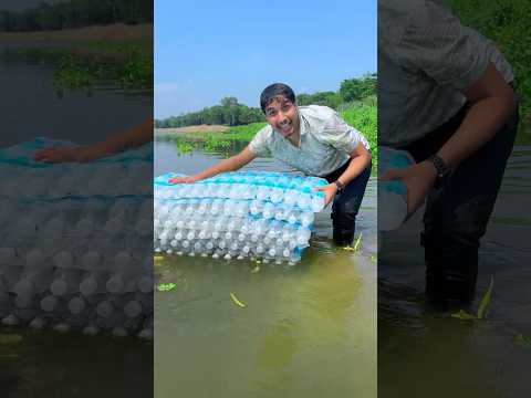 How many water bottles Floating Me? #shorts thumbnail