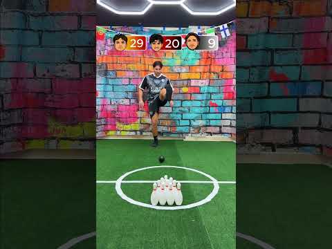 BOWLING - CALCIO EDITION! ?? #gioco #calcio #challenge #bowling thumbnail