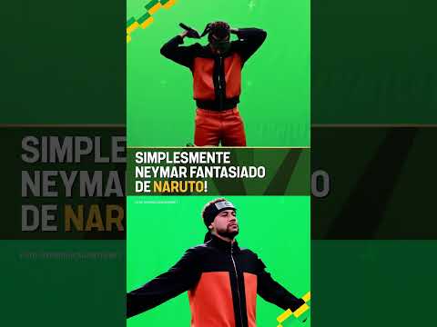 VOCÊ NÃO ESPERAVA VER O NEYMAR FAZENDO O JUTSU! 🌟🍥O craque da Seleção se vestiu de NARUTO #shorts thumbnail