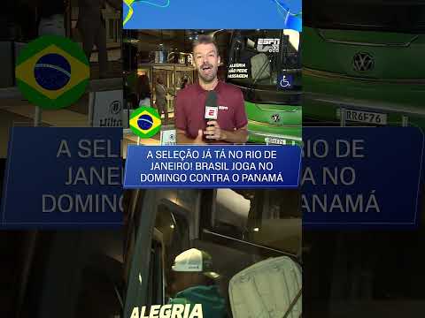 A SELEÇÃO BRASILEIRA JÁ CHEGOU NO RIO DE JANEIRO #shorts thumbnail