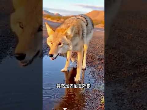 從沒見過這麼囂張的鳥，天天在沙漠裡遛著郊狼玩！ thumbnail
