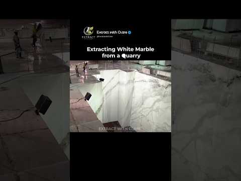 Inside the Massive Process of Extracting White Marble From a Quarry 🏔️⚒️ thumbnail