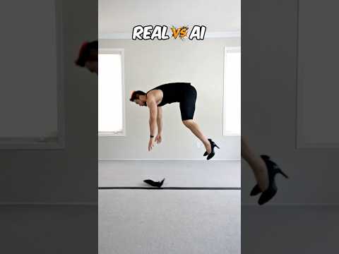 Parkour VS Ai… which one is fake? 🤣 thumbnail