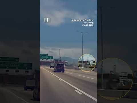 Hong Kong double-decker bus crashes into truck thumbnail