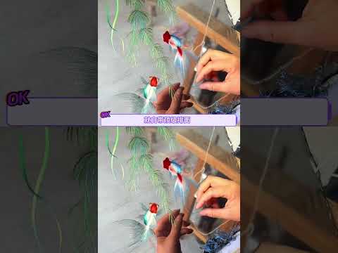 给老外一点小小的非遗震撼 #非遗  #苏绣  #留学  #英国 thumbnail