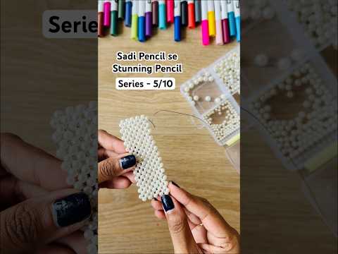DIY Pencil Makeover-5/10? #crafteraditi #handmade #backtoschool #shorts #craftseries @CrafterAditi thumbnail