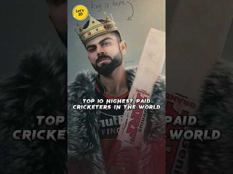 Top 10 Highest Paid Cricketers In 2023? #shorts #cricket thumbnail