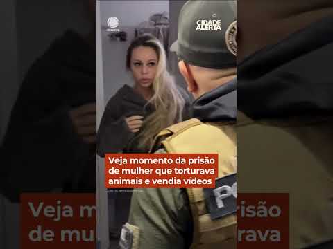 Veja momento da prisão de mulher que torturava animais e vendia vídeos #Shorts #CidadeAlerta thumbnail
