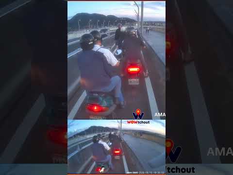 我要停下來欣賞風景阿！你們叭什麼叭？ #淡江大橋 thumbnail