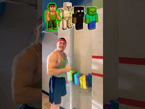 🦠REZO HULK vs GOLEM🗿, WIZARD🧙‍♂️, ZOMBIE🧟‍♂️ | Minecraft Brick Challenge!🟩 #minecraft #india thumbnail