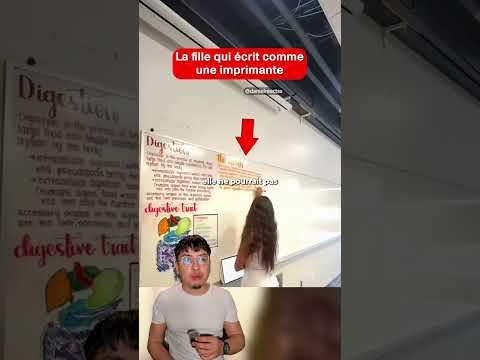 La fille qui écrit comme une imprimante thumbnail