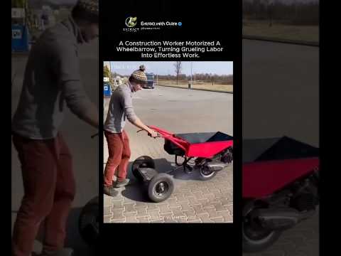 Motorized Wheelbarrow Changes Construction Work Forever ?⚡ thumbnail