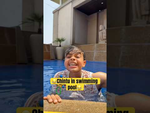 Chintu in swimming pool?? #shorts #trending thumbnail