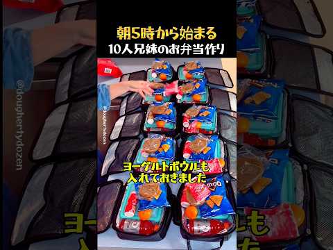 10人兄妹のためのアメリカママのお弁当 thumbnail