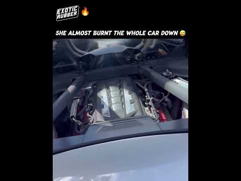 She confused the engine with the trunk thumbnail