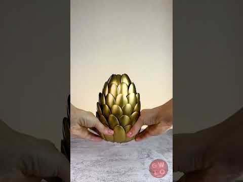تزيين منزلك بمزهرية رائعة من ملاعق بلاستيكية: اصنعها بنفسك! thumbnail
