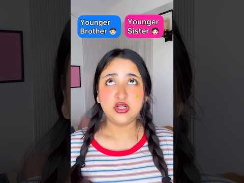You Have to Choose Between Younger Brother or Younger Sister #funnyshorts #ytshorts #shorts thumbnail