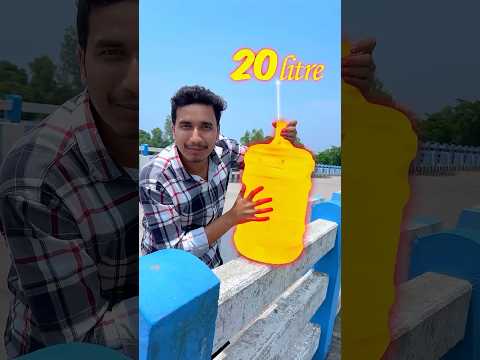 Water Bottle Drop From Bridge! #shorts thumbnail