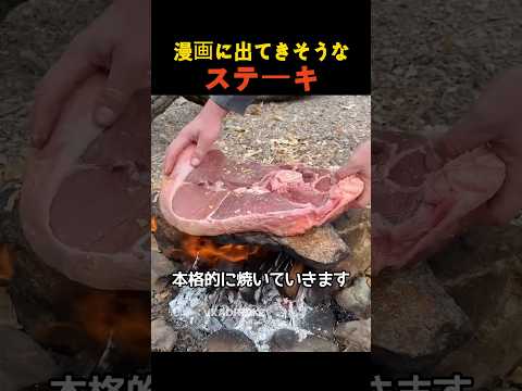 漫画に出てきそうなステーキ thumbnail