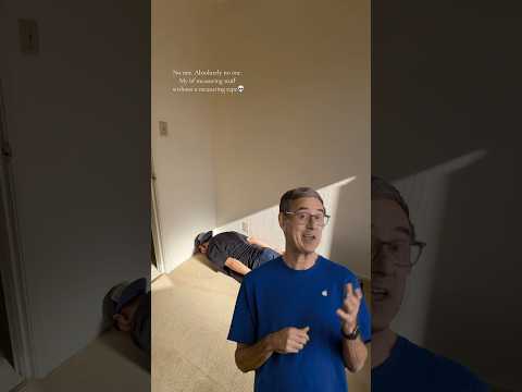 Get detailed dimensions with the Measure app. Tip from David at the Apple Store. #Shorts thumbnail