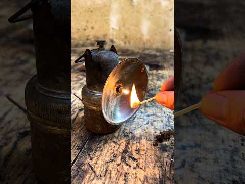 Forgotten Light: Restoring a Vintage Carbide Lamp #lamp #vintagelighting thumbnail