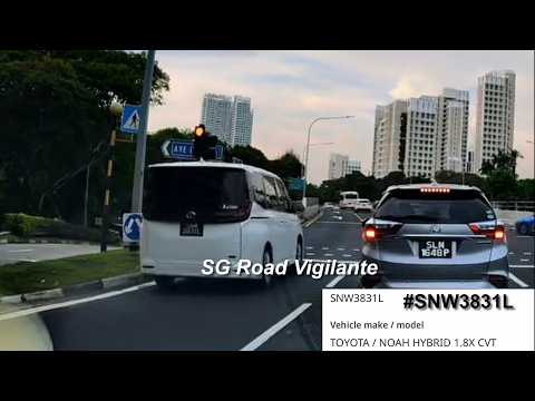 22may2026 clementi road phv #SNW3831L toyota noah fail to conform to red light signal thumbnail